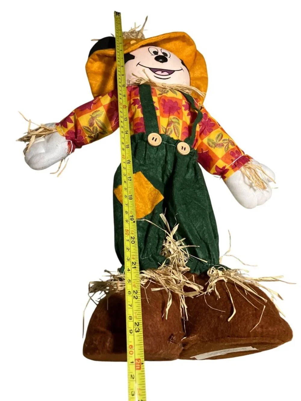Mickey Mouse Scarecrow Fall Harvest Plush Decoration 18
